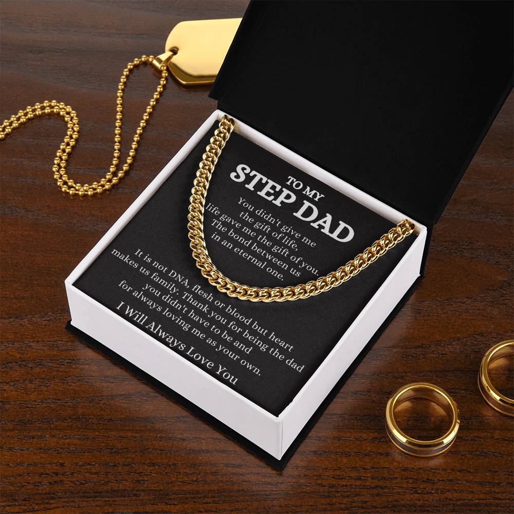 Step Dad Cuban Chain Necklace: A Symbol of Love and Respect - Stacy Style