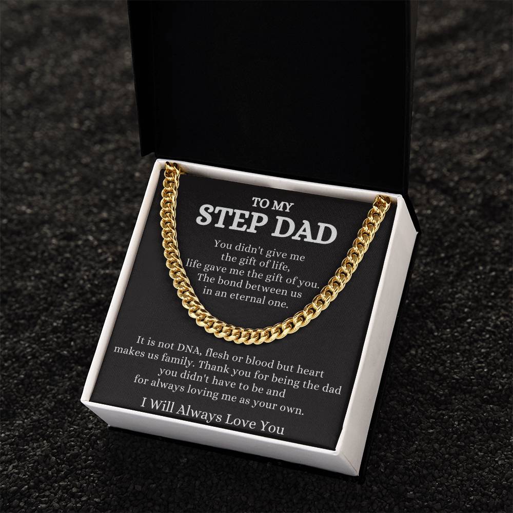 Step Dad Cuban Chain Necklace: A Symbol of Love and Respect - Stacy Style