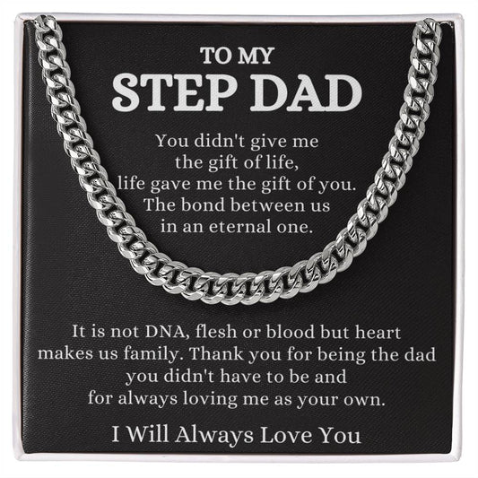 Step Dad Cuban Chain Necklace: A Symbol of Love and Respect - Stacy Style