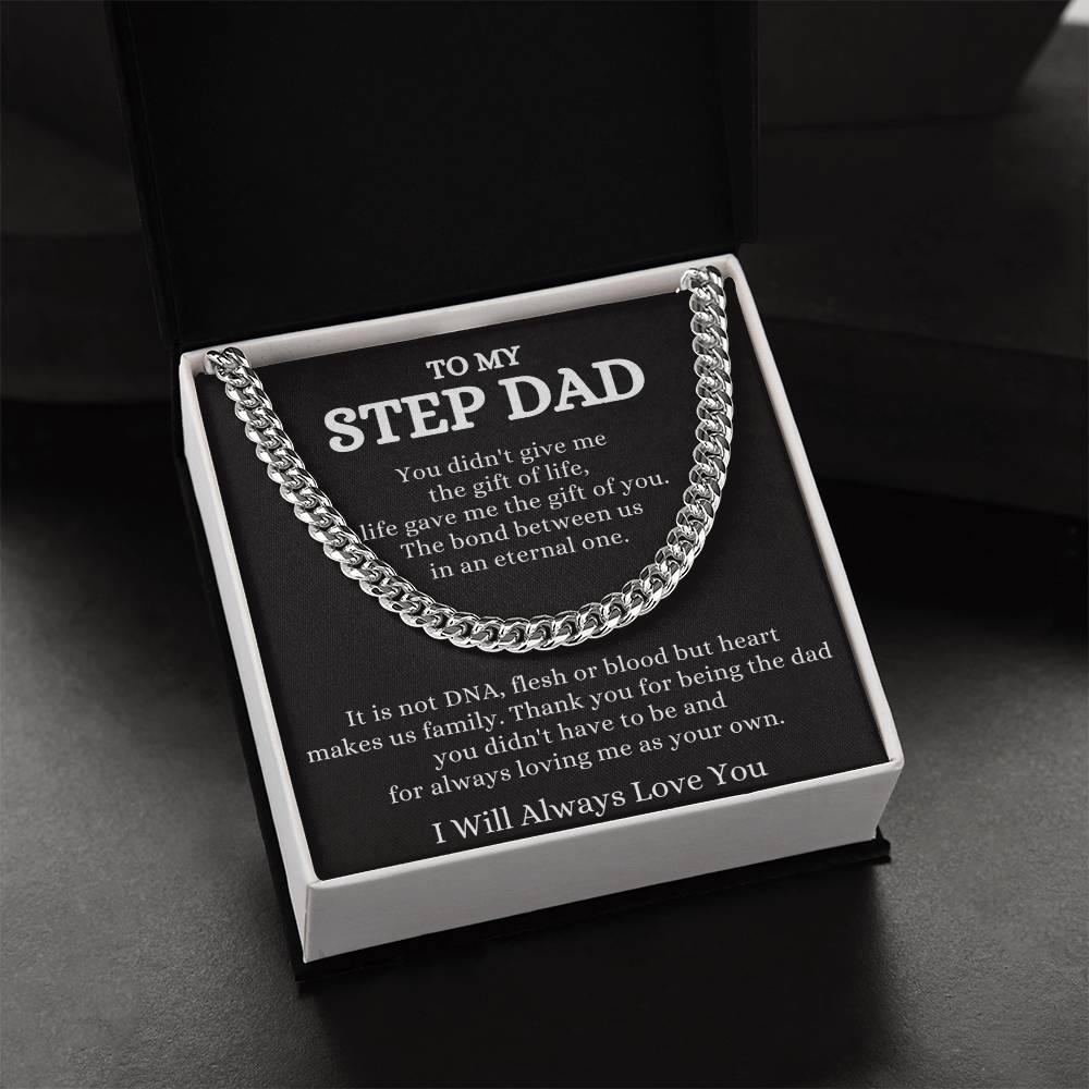 Step Dad Cuban Chain Necklace: A Symbol of Love and Respect - Stacy Style