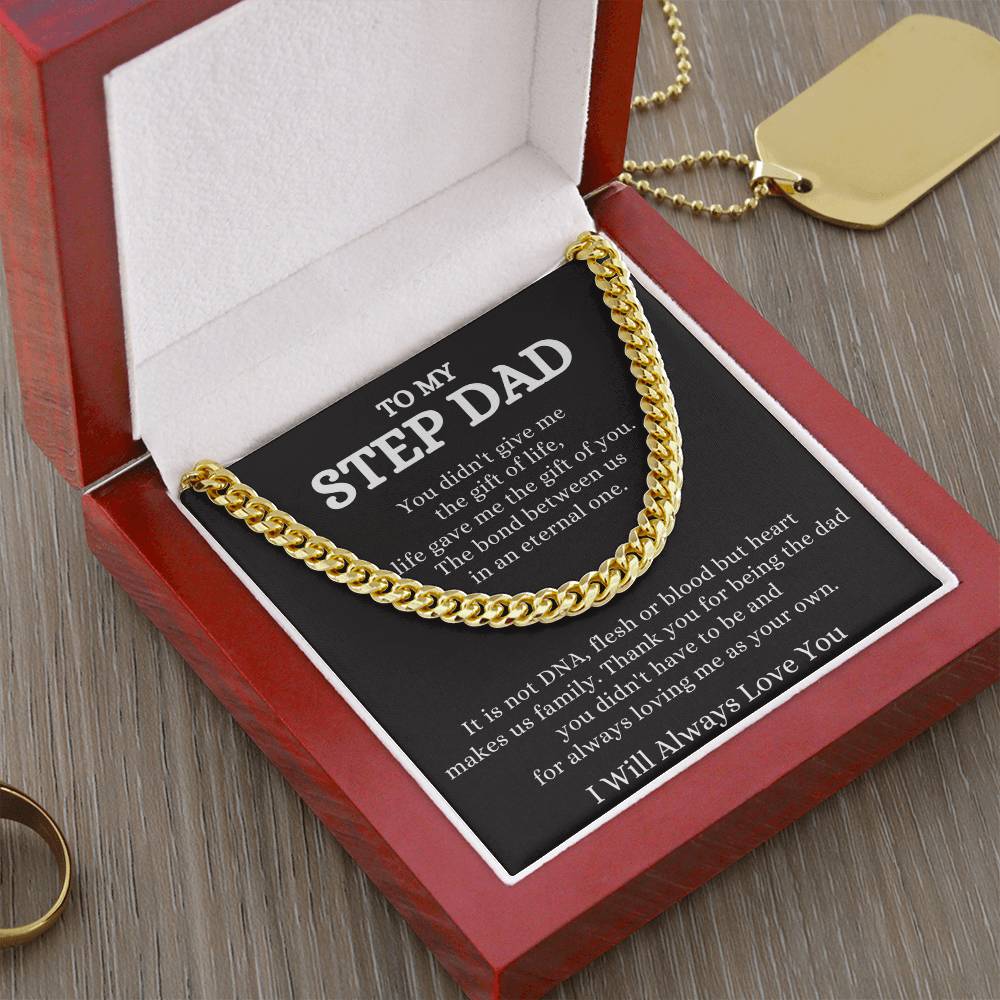 Step Dad Cuban Chain Necklace: A Symbol of Love and Respect - Stacy Style