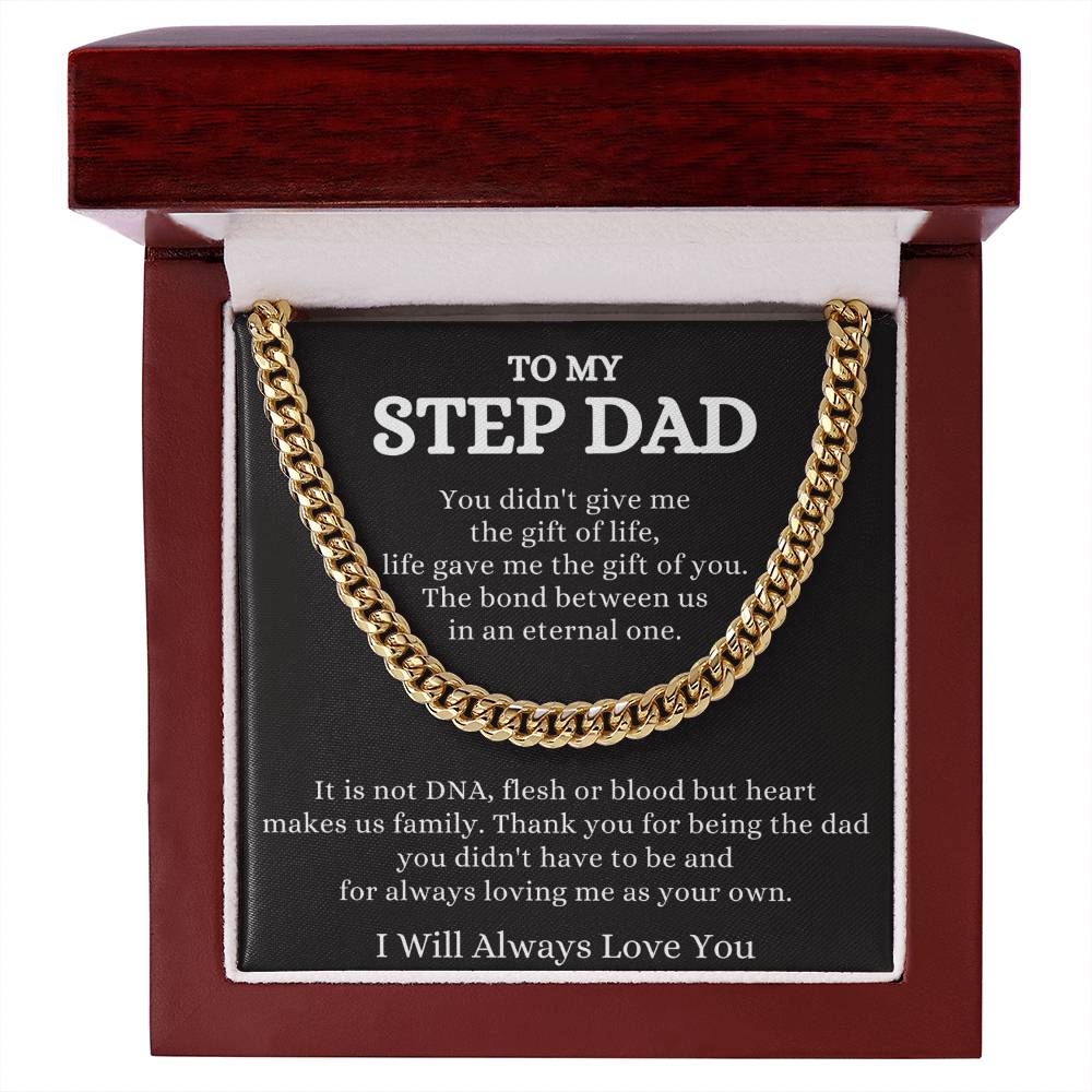 Step Dad Cuban Chain Necklace: A Symbol of Love and Respect - Stacy Style