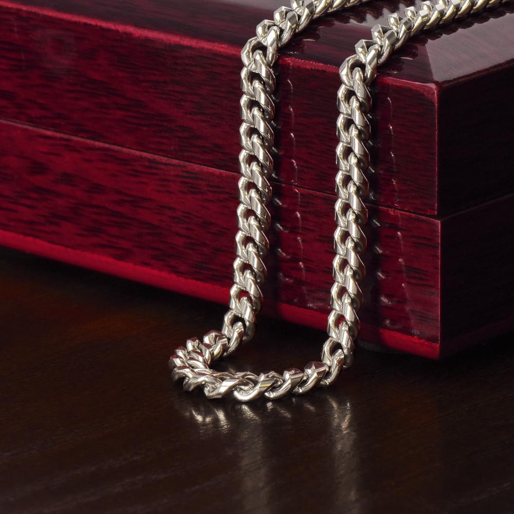 Step Dad Cuban Chain Necklace: A Symbol of Love and Respect - Stacy Style