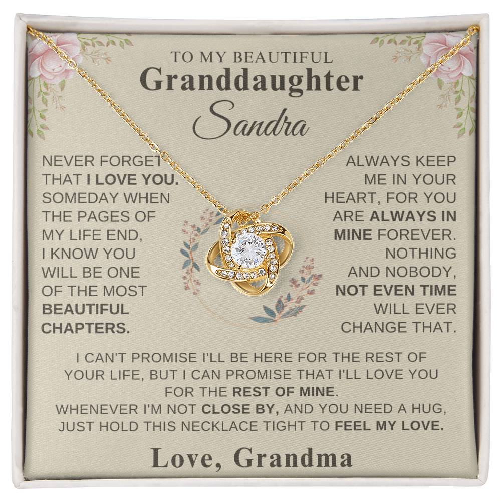 To My Granddaughter - Love Grandma  Personalized Gift Set