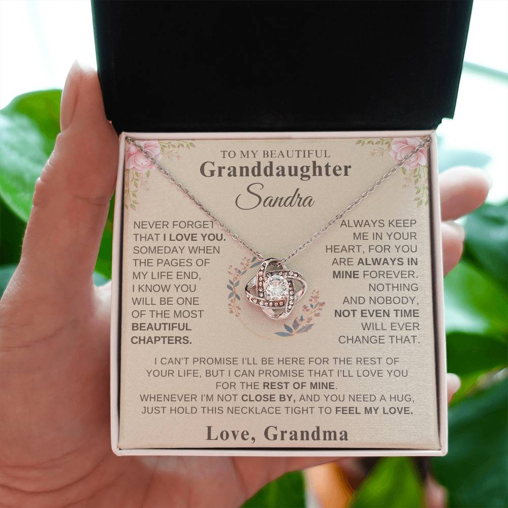 To My Granddaughter - Love Grandma  Personalized Gift Set