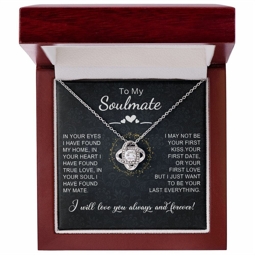 To My Soulmate gift, Soulmate Necklace, Gift for her, Gift for Wife, Christmas gift, Valentine day Gift, Gift from boyfriend - Stacy Style