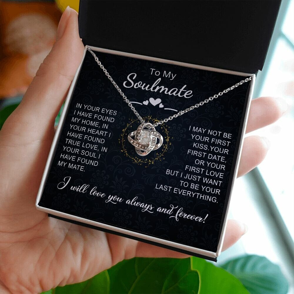 To My Soulmate gift, Soulmate Necklace, Gift for her, Gift for Wife, Christmas gift, Valentine day Gift, Gift from boyfriend - Stacy Style