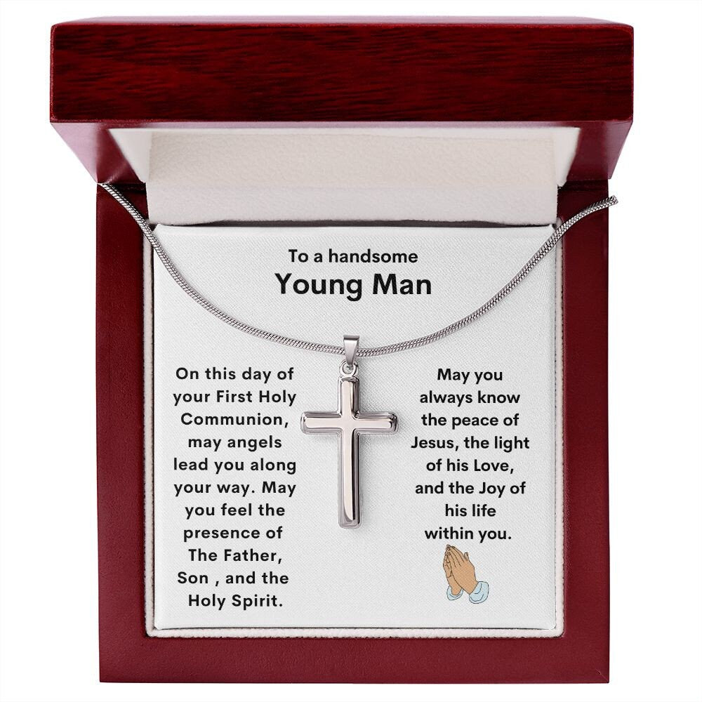 First Holy Communion Gifts for Boy, Communion Gifts Boy, Unique Catholic Gifts from Grandparents, Godson Gift - Stacy Style