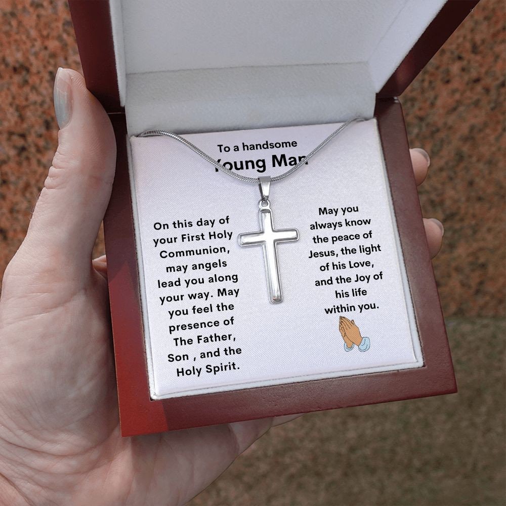 First Holy Communion Gifts for Boy, Communion Gifts Boy, Unique Catholic Gifts from Grandparents, Godson Gift - Stacy Style