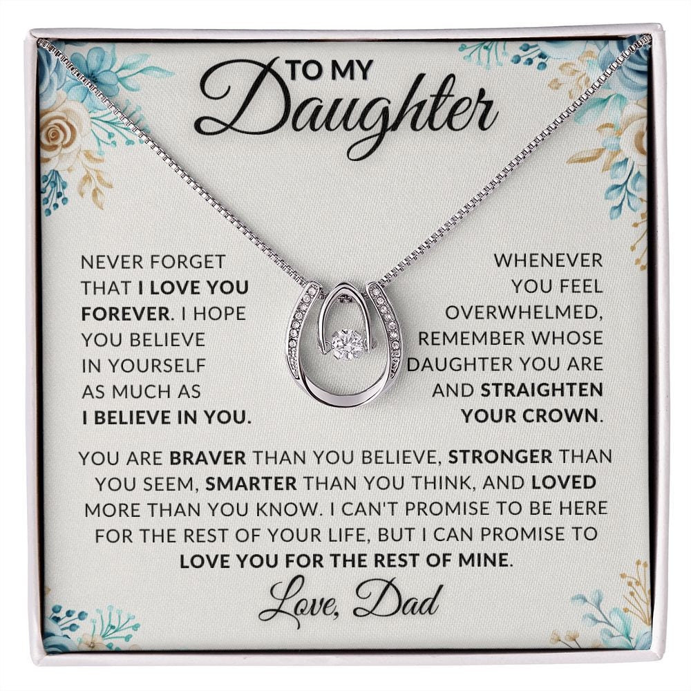 Gift For Daughter From Dad, Daughter Father Necklace, Daughter Gift From Dad, To My Daughter, Daughters Birthday, Unique, Grown Up Daughter - Stacy Style