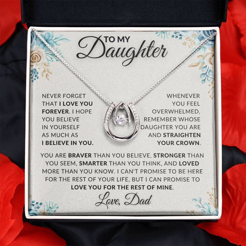 Gift For Daughter From Dad, Daughter Father Necklace, Daughter Gift From Dad, To My Daughter, Daughters Birthday, Unique, Grown Up Daughter - Stacy Style